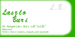 laszlo buri business card